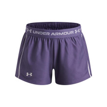 Pantalones Cortos Under Armour Tech Play Up para Niñas, (520) Púrpura Luxe / Blanco, Talla Juvenil Grande