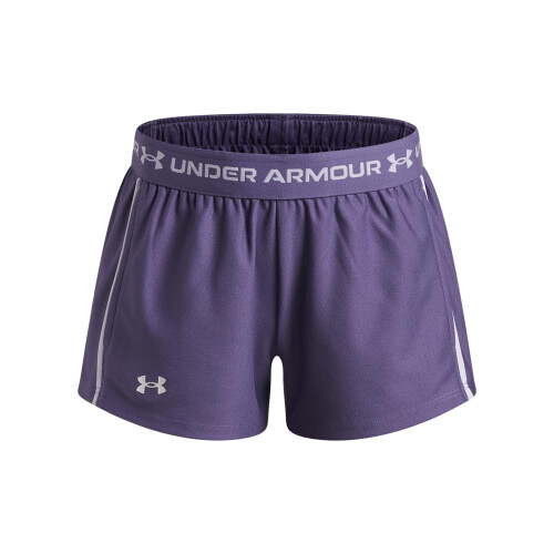 Under Armour Under Armour Mädchen Tech Play Up Shorts, (520) Purple Luxe / White, Jugend Medium