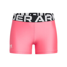 Shorty Under Armour para Niñas HeatGear, (672) Rosa Super / / Blanco, Mediano