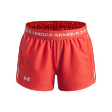 Shorts Under Armour para Niñas, Venom Red / White, Talla Juvenil Grande