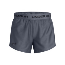 Pantalones Cortos Under Armour Tech Play Up para Niñas, (044) Gris Lluvia/Negro/Negro, X-Pequeño