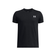 Under Armour Jongens Sportstyle T-shirt met Korte Mouwen, (001) Zwart / Wit, M