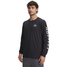 Under Armour Herren Freedom Flag Langarm T-Shirt, (001) Schwarz / Weiß, X-Large