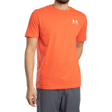 Under Armour Herren Sportstyle T-Shirt mit kurzem Arm, (847) Fire / White, M
