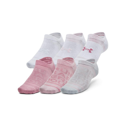 Under Armour Under Armour Unisex-Erwachsene Essential No Show Socken 6er Pack, Pink Elixir, Medium