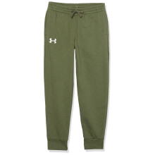 Under Armour Pojkar Rival Fleece Joggers, (390) Marine OD Grön / Vit, Small Plus