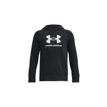 Hoodie Under Armour Garçon Rival Fleece Grand Logo, (001) Noir / / Blanc, X-Large