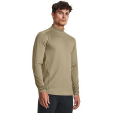 Under Armour Herren Tac Mock ColdGear Infrared T-Shirt, (499) Federal Tan / Black, Klein