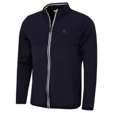 (S, Navy) Calvin Klein Mens Atlantic Hybrid Stretch Insulated Full Zip Golf Sweater