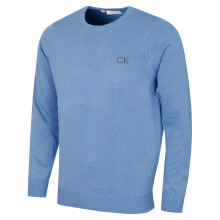 (XL, Blue Marl) Calvin Klein Mens 2026 Durable Comfort Crew Neck Tour Golf Sweater