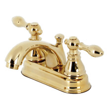 Robinet de Salle de Bain Kingston Brass KB2602ACL 4" Centerset, Laiton Poli