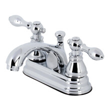 Robinets de Salle de Bain Kingston Brass KB2601ACL American Classic 4" Centres, Chrome Poli