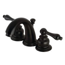 Robinet de salle de bain Kingston Brass KB910AL Victorian, Noir Mat