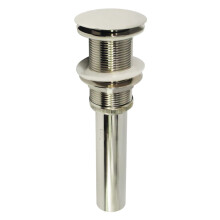 Kingston Brass EV8316 Coronet Push Pop-Up Badkamer Wastafelafvoer Zonder Overloop, Gepolijst Nikkel 8.88 x 2.63 x 2.63
