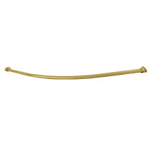 Kingston Brass CC3177 Edenscape Barra de Ducha Curvada de Acero Inoxidable 47"-60" Ajustable, Latón Cepillado