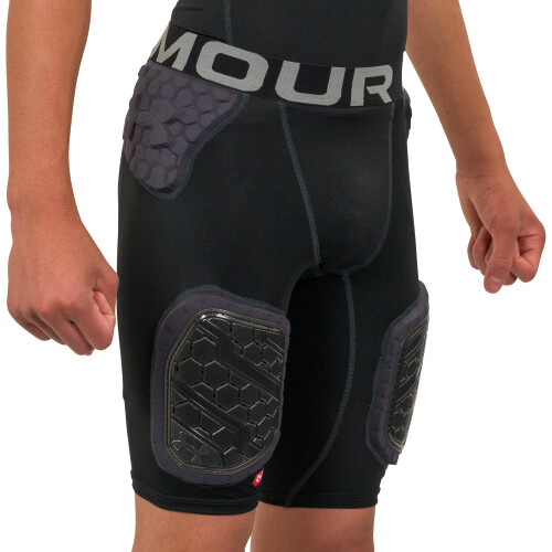 Under Armour Under Armour Gameday Pro Girdle 5-Pad per Ragazzi, Nero, Media