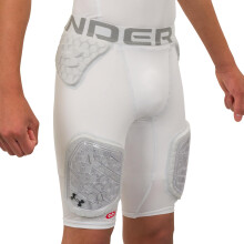 Under Armour Gameday Pro 5-Pad Fotbollsgördel för Barn, Vit, Large
