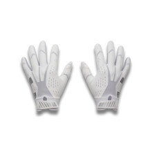 Under Armour Flicka Ungdom Blur Fotbollshandskar, (100) Vit/Vit/Metallic Silver, Ungdom Liten