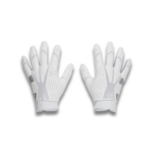 Under Armour Herr Blur Fotbollshandskar, (100) Vit/Vit/Metallisk Silver, X-Liten