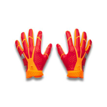 Under Armour Herr Blur Fotbollshandskar, (825) Blaze Orange/Röd/Metallisk Silver, Medium