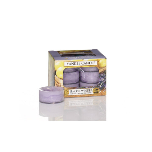 Yankee Candle Yankee Candle Citron Lavendel Tealight Blockljus, Festlig Doft | 12-Pack
