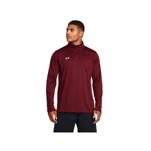 Under Armour Team Tech Herren Langarm Quarter Zip S Cardinal-Weiß