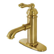 Robinet de Salle de Bain Kingston Brass KS7417ACL American Classic, Laiton Brossé, 6,5 x 5 x 2,31 po