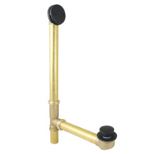 Kingston Brass DTT2180MB 23-Inch Tip-Toe Badafvoer en Overloop, 20 Gauge, Matte Zwart