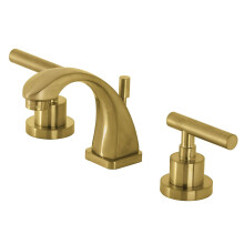 Kingston Brass KS4947CML Manhattan 20,3 cm Widespread Badarmatur, gebürstetes Messing