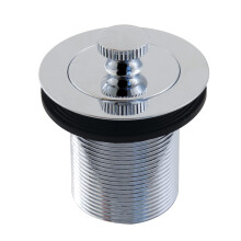 Kingston Brass DLT20CP 1-1/2" Lift & Turn Badafvoer met 2" Lichaamsdraad, Gepolijst Chroom