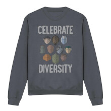 (XL, Black) Star Trek Unisex Adult The Celebrate Diversity Sweatshirt