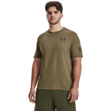 Under Armour Herr New Freedom Flag T-Shirt, (499) Federal Tan / Jet Gray, X-Small
