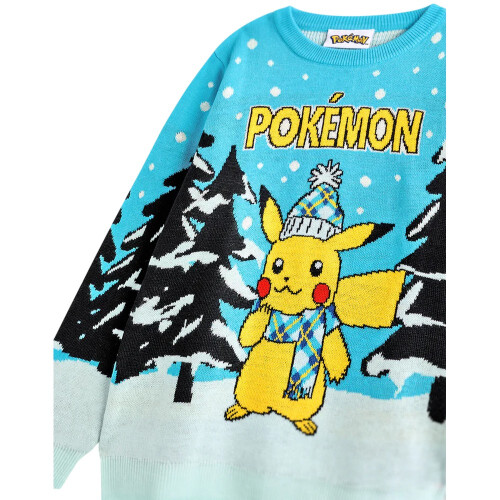 Pokémon (9-10 Years, Blue Solid) Pokemon Boys Pikachu Christmas Jumper 2