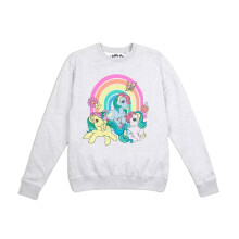(M, Sports Grey) My Little Pony Womens/Ladies Group Shot Sweatshirt