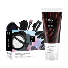 IGK Haargloss Toner & Abgabemaske + Farbset für Zuhause | Williams Burgunder | Semi-Permanenter Glanz + Farbe