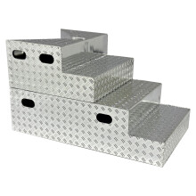 Chroom Gecoate Deluxe Breekbare Ring Trappen voor WWE & AEW Actiefiguren
