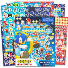 Sonic The Hedgehog Sticker Pack Ultimate Set - 1000+ Stickers Featuring Sonic, Knuckles, Tails, and More | Sticker Books for Kids Party Favor Supplies