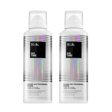 IGK Big Time Volume Mousse 2-Pack - Lätt hårmousse för maximal volym, kropp & håll