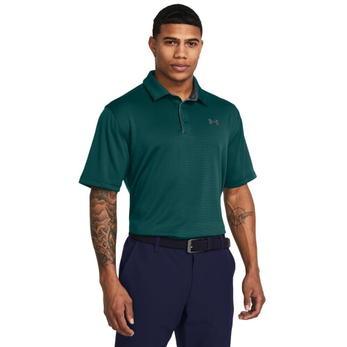 Under Armour Under Armour Herr Tech Golf Polo, (449) Hydro Teal / Pitch Gray, X-Large