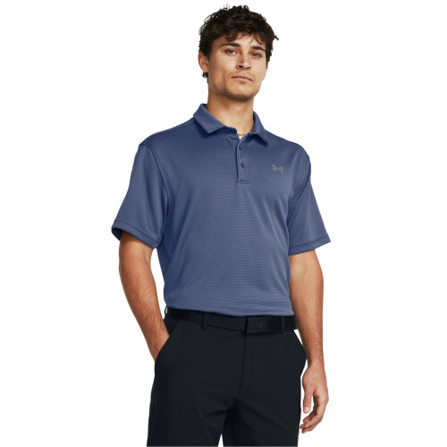 Under Armour Under Armour Herr Tech Golf Polo, (045) Downpour Gray / Pitch Gray, Large