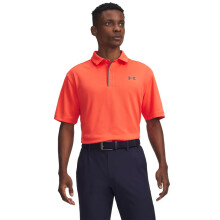 Under Armour Men's Tech Golf Polo, (693) Venom Red / / Pitch Gray, Large