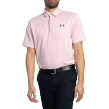Under Armour Men's Tech Golf Polo, (647) Prime Pink / / Pitch Gray, XX-Large