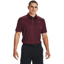 Polo de golf Tech Under Armour pour homme, Bordeaux (609)/Graphite, 4X-Large Tall