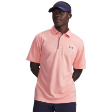 Polo de golf Tech Under Armour pour homme, (603) Rose Posh / Gris Pitch, Small Tall