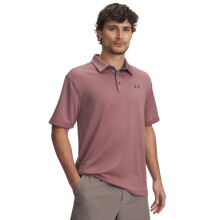 Under Armour Herr Tech Golf Polo, (651) Maroon Mist / Pitch Gray, Small Tall