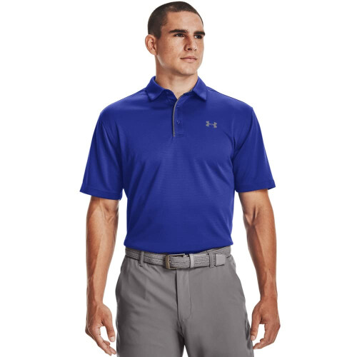 Under Armour Under Armour Herrars Tech Golf Polo, Royal (400)/Grafit, Small Tall