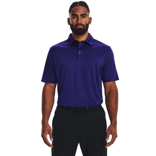 Under Armour Under Armour Herrars Tech Golf Polo, (468) Sonar Blue / / Black, Small Tall