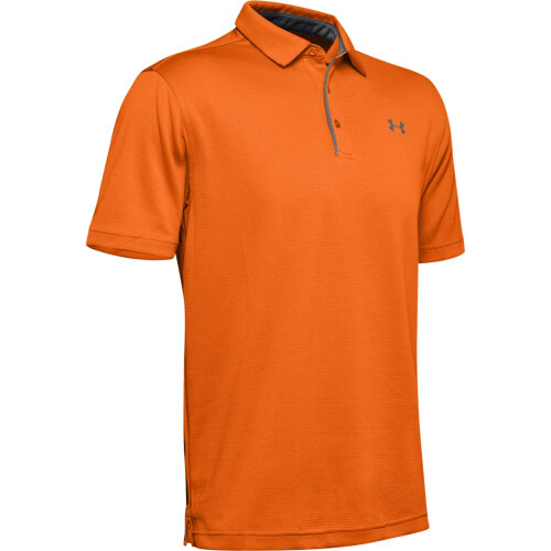 Under Armour Under Armour Men's Tech Golf Polo, Team Orange (800)/Graphite, Medium Tall