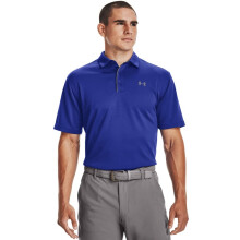 Under Armour Men's Tech Golf Polo, Royal (400)/Graphite, Medium Tall