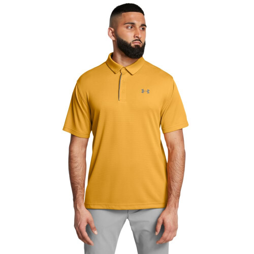 Under Armour Under Armour Herr Tech Golf Polo, (711) Guldgul / Pitch Gray, Medium